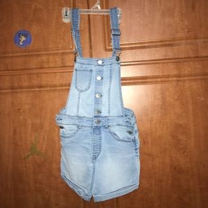 H&M jean overall shorts